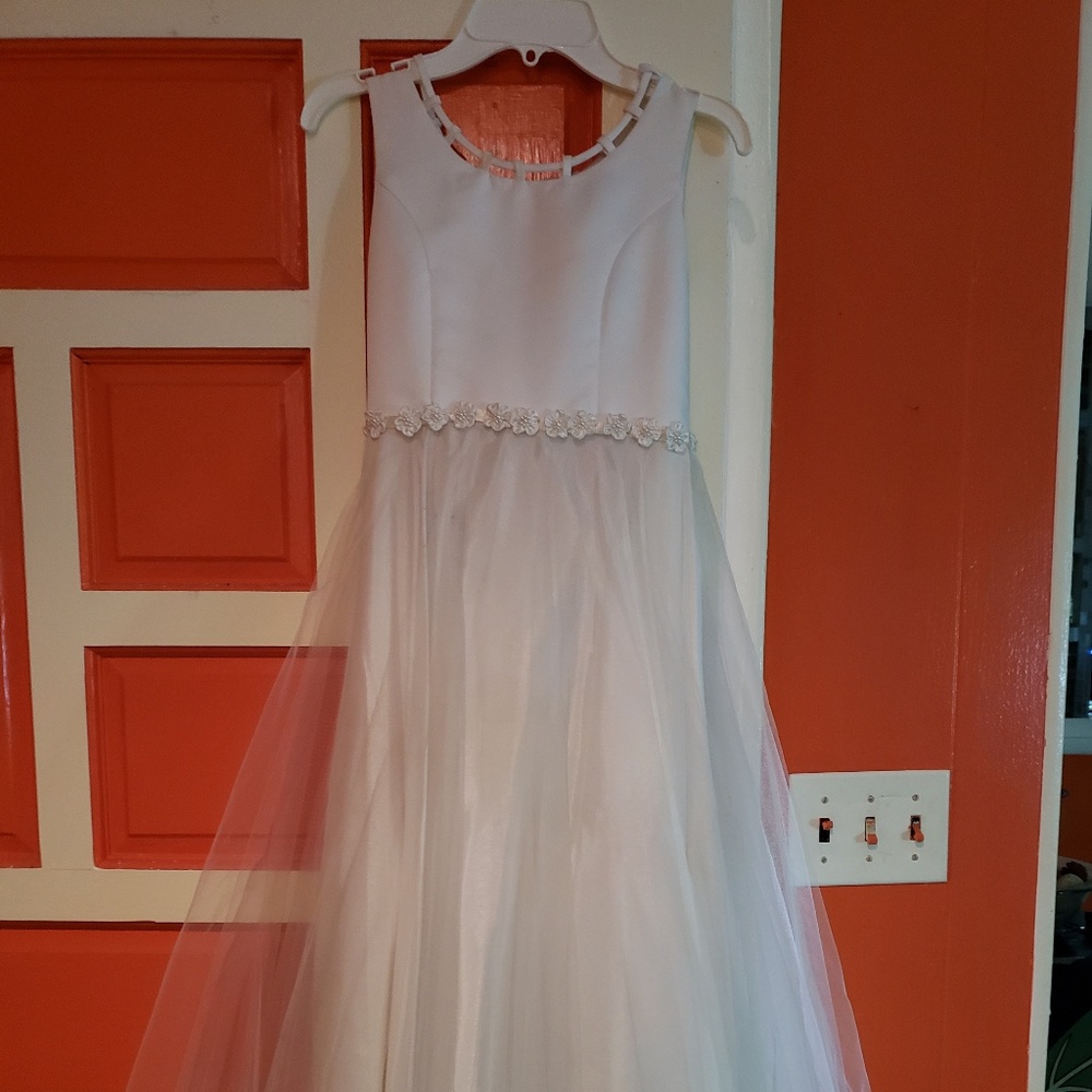 Girls white dress